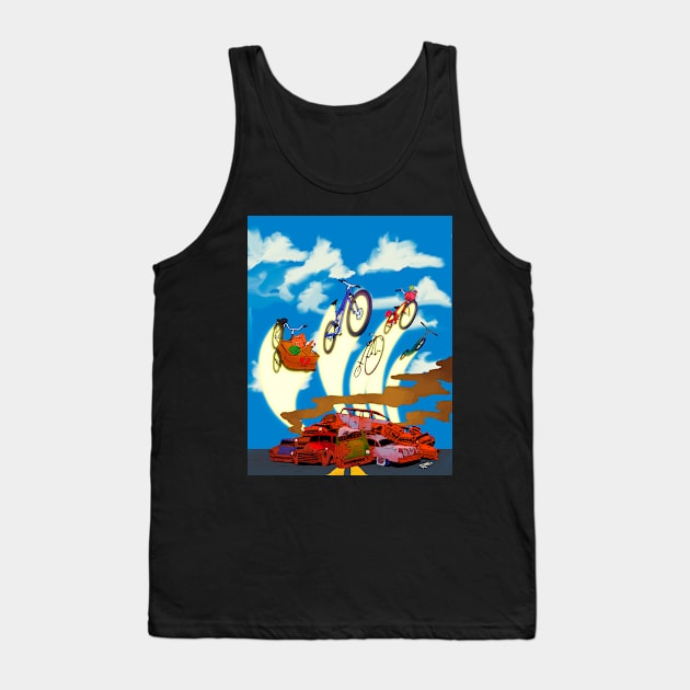 Bicycles! (No Text) Tank Top by Adam Something Merch Emporium